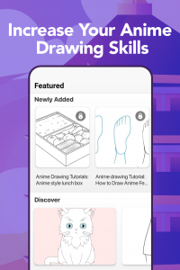 اسکرین شات برنامه Learn to Draw Anime by Steps 4
