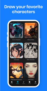 اسکرین شات 3 برنامه Learn to Draw Anime by Steps