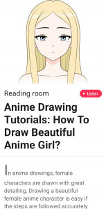 اسکرین شات برنامه Learn to Draw Anime by Steps 6