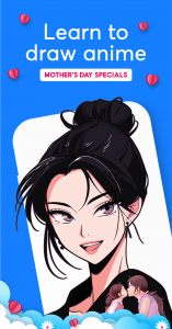 اسکرین شات 1 برنامه Learn to Draw Anime by Steps