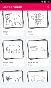 اسکرین شات برنامه Drawing Animals 2