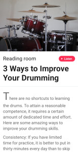 اسکرین شات 8 برنامه Learn Drums App - Drumming Pro