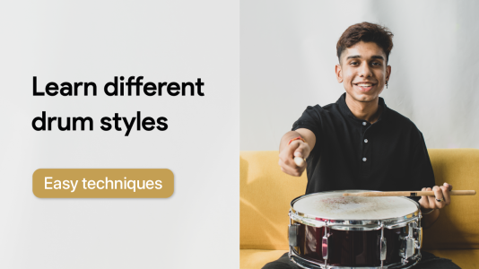 اسکرین شات 1 برنامه Learn Drums App - Drumming Pro