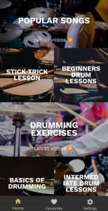 اسکرین شات برنامه Learn Drums App 5