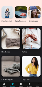 اسکرین شات 8 برنامه Learn Knitting and Crocheting