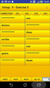 اسکرین شات برنامه 2000 Spanish Words (most used) 4