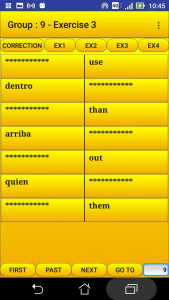 اسکرین شات 8 برنامه 2000 Spanish Words (most used)