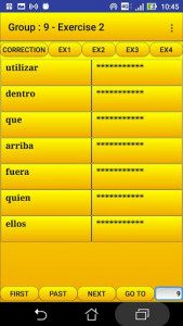 اسکرین شات برنامه 2000 Spanish Words (most used) 3