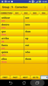 اسکرین شات 2 برنامه 2000 Spanish Words (most used)