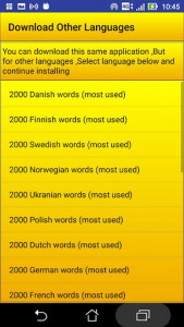 اسکرین شات برنامه 2000 Spanish Words (most used) 5