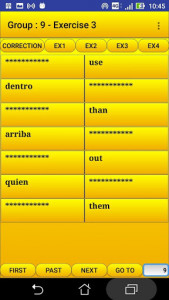 اسکرین شات برنامه 2000 Spanish Words (most used) 8
