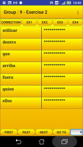 اسکرین شات 3 برنامه 2000 Spanish Words (most used)