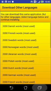 اسکرین شات 5 برنامه 2000 Spanish Words (most used)