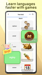 اسکرین شات 2 برنامه Learn English Word, Flash Card
