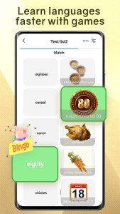 اسکرین شات 2 برنامه Learn English Word, Flash Card
