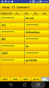 اسکرین شات برنامه 2000 Korean Words (most used) 5