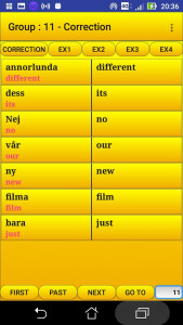 اسکرین شات 2 برنامه 2000 Swedish Words (most used)