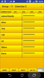 اسکرین شات 3 برنامه 2000 Swedish Words (most used)