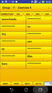 اسکرین شات 5 برنامه 2000 Swedish Words (most used)