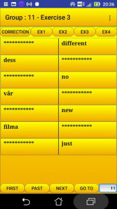 اسکرین شات برنامه 2000 Swedish Words (most used) 4