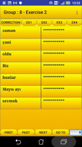 اسکرین شات برنامه 2000 Turkish Words (most used) 4