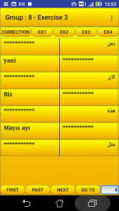اسکرین شات 5 برنامه 2000 Turkish Words (most used)
