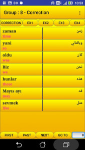 اسکرین شات برنامه 2000 Turkish Words (most used) 2