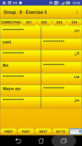 اسکرین شات برنامه 2000 Turkish Words (most used) 5