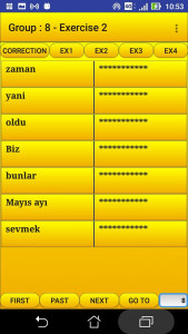 اسکرین شات 4 برنامه 2000 Turkish Words (most used)