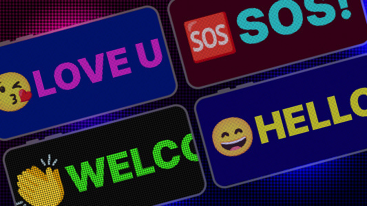 اسکرین شات 2 برنامه LED Scroller: LED Banner