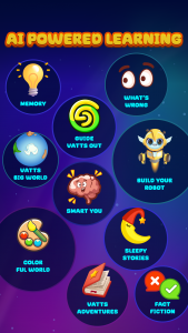 اسکرین شات 2 بازی VATTS AI: GPT Chat for Kids