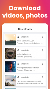 اسکرین شات برنامه Video Downloader for Instagram: BaroSave, Repost 2