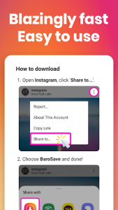 اسکرین شات برنامه Video Downloader for Instagram: BaroSave, Repost 3