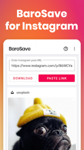 اسکرین شات برنامه Video Downloader for Instagram: BaroSave, Repost 1