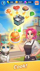 اسکرین شات 5 بازی Gossip Street: Merge & Story