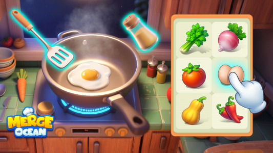 اسکرین شات 7 بازی Merge Ocean - Story & Cooking