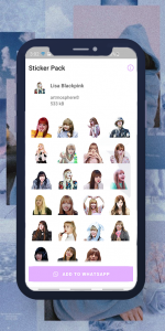 اسکرین شات برنامه Lisa Blackpink WASticker 1