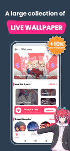 اسکرین شات 2 برنامه +9000000 Anime Live Wallpapers