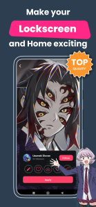 اسکرین شات 5 برنامه +9000000 Anime Live Wallpapers