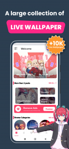 اسکرین شات 2 برنامه +9000000 Anime Live Wallpapers