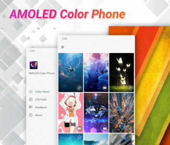 اسکرین شات برنامه AMOLED Color Phone: Caller Themes & Live Wallpaper 1