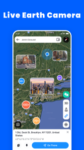 اسکرین شات 2 برنامه Live Satellite Map: Earth Cam