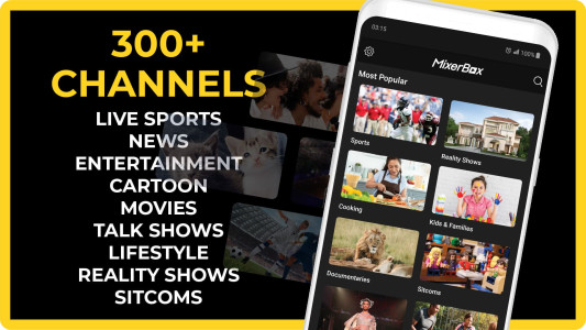 اسکرین شات 2 برنامه FREECABLE© TV App: Shows, News