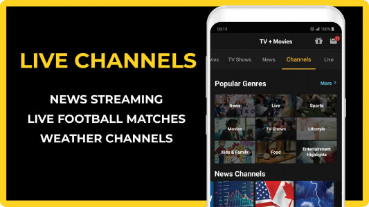 اسکرین شات برنامه FREECABLE© TV App: Shows, News 6