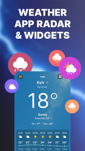 اسکرین شات برنامه Weather Radar - Live Forecast 1