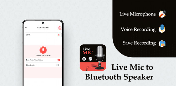 اسکرین شات برنامه Live Mic to Bluetooth Speaker 1
