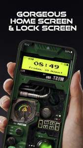 اسکرین شات 6 برنامه 3D Wallpaper Clock Widget HD