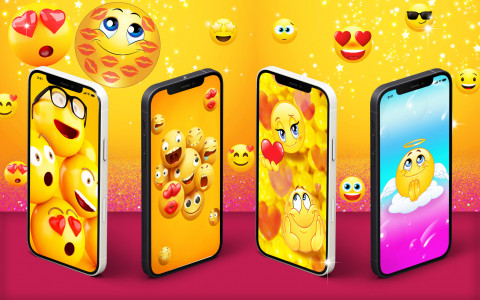 اسکرین شات برنامه Funny smiley emoji wallpapers 1