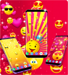 اسکرین شات برنامه Funny smiley emoji wallpapers 4