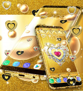 اسکرین شات برنامه Gold live wallpaper 4